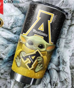 Appalachian State Mountaineers Baby Yoda 20oz Tumbler