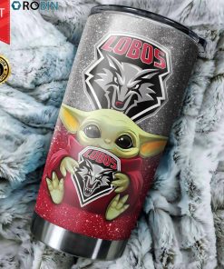 New Mexico Lobos Baby Yoda 20oz Tumbler