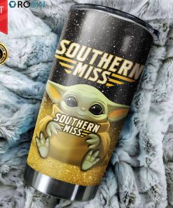 Southern Miss Golden Eagles Baby Yoda 20oz Tumbler