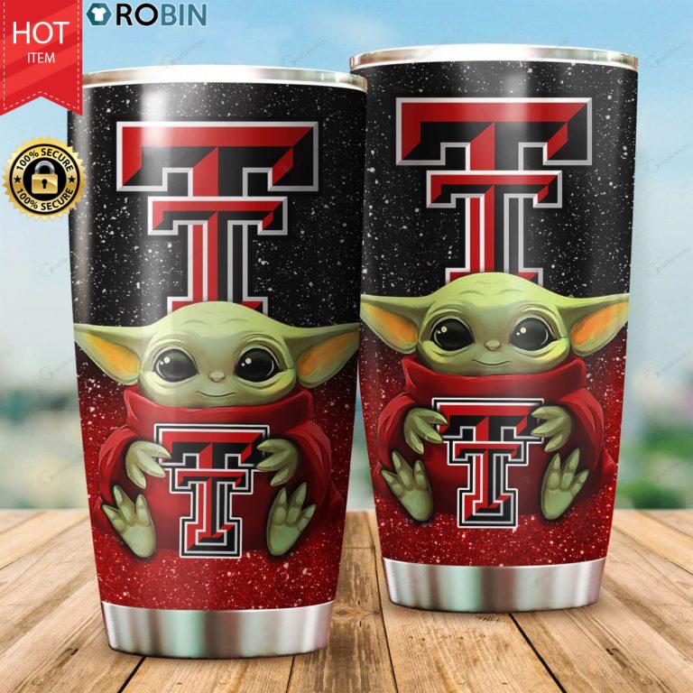 Texas Tech Red Raiders Baby Yoda 20oz Tumbler