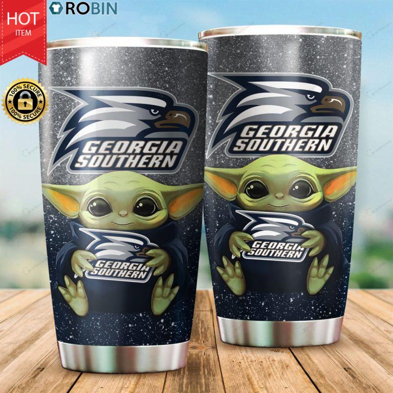 Georgia Southern Eagles Baby Yoda 20oz Tumbler