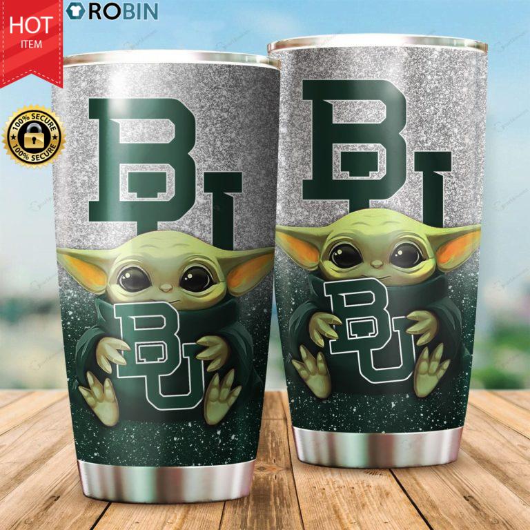 Baylor Bears Baby Yoda 20oz Tumbler