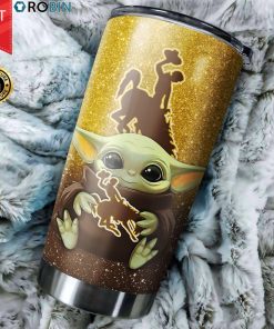 Wyoming Cowboys Baby Yoda 20oz Tumbler Wyoming Cowboys Baby Yoda 20oz Tumbler