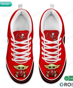 Baby Yoda Hug Tampa Bay Buccaneers Football Sneakers – Breathable Running Shoes Baby Yoda Hug Tampa Bay Buccaneers Football Sneakers – Breathable Running Shoes