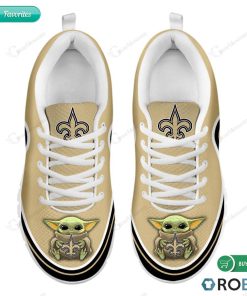 Baby Yoda Hug New Orleans Saints Football Sneakers – Breathable Running Shoes Baby Yoda Hug New Orleans Saints Football Sneakers – Breathable Running Shoes