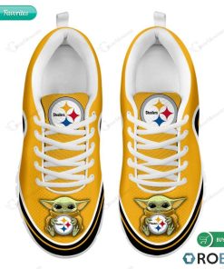 Baby Yoda Hug Pittsburgh Steelers Football Sneakers – Breathable Running Shoes Baby Yoda Hug Pittsburgh Steelers Football Sneakers – Breathable Running Shoes