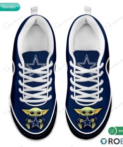 Baby Yoda Hug Dallas Cowboys Football Sneakers – Breathable Running Shoes Baby Yoda Hug Dallas Cowboys Football Sneakers – Breathable Running Shoes