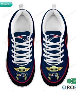 Baby Yoda Hug New England Patriots Football Sneakers – Breathable Running Shoes Baby Yoda Hug New England Patriots Football Sneakers – Breathable Running Shoes