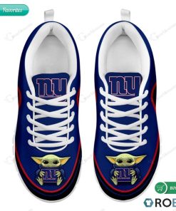 Baby Yoda Hug New York Giants Football Sneakers – Breathable Running Shoes Baby Yoda Hug New York Giants Football Sneakers – Breathable Running Shoes