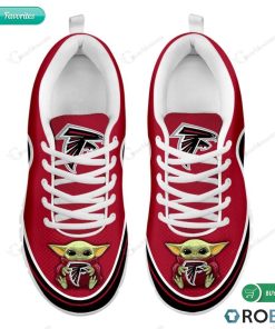Baby Yoda Hug Atlanta Falcons Football Sneakers – Breathable Running Shoes Baby Yoda Hug Atlanta Falcons Football Sneakers – Breathable Running Shoes
