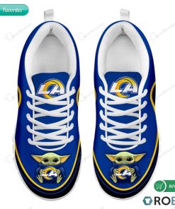 Baby Yoda Hug Los Angeles Rams Football Sneakers – Breathable Running Shoes Baby Yoda Hug Los Angeles Rams Football Sneakers – Breathable Running Shoes