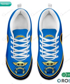 Baby Yoda Hug Los Angeles Chargers Football Sneakers – Breathable Running Shoes Baby Yoda Hug Los Angeles Chargers Football Sneakers – Breathable Running Shoes