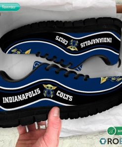 Baby Yoda Hug Indianapolis Colts Football Sneakers – Breathable Running Shoes Baby Yoda Hug Indianapolis Colts Football Sneakers – Breathable Running Shoes