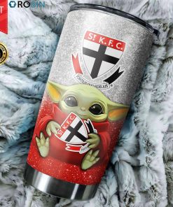 Baby Yoda Hug St Kilda Saints 20oz Tumbler