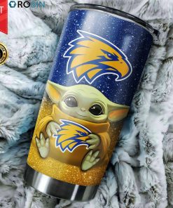 Baby Yoda Hug West Coast Eagles 20oz Tumbler
