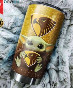 Baby Yoda Hug Hawthorn Hawks 20oz Tumbler Baby Yoda Hug Hawthorn Hawks 20oz Tumbler