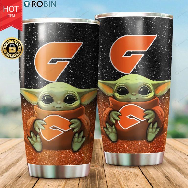 Baby Yoda Hug Greater Western Sydney Giants 20oz Tumbler