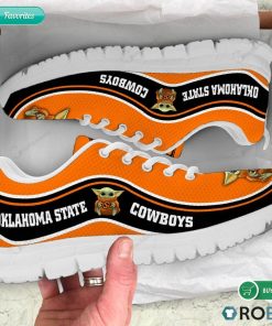 Baby Yoda Hug Oklahoma State Cowboys Sneakers – Breathable Running Shoes Baby Yoda Hug Oklahoma State Cowboys Sneakers – Breathable Running Shoes