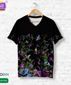 Birds & Flower s 3D All Over Print T-Shirt Birds & Flower s 3D All Over Print T-Shirt