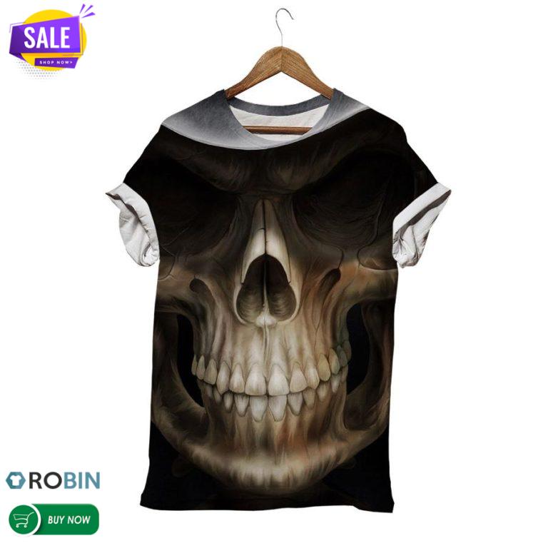Shadow Skull  3D All Over Print T-Shirt
