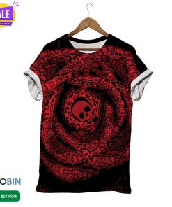 Red Skull  3D All Over Print T-Shirt