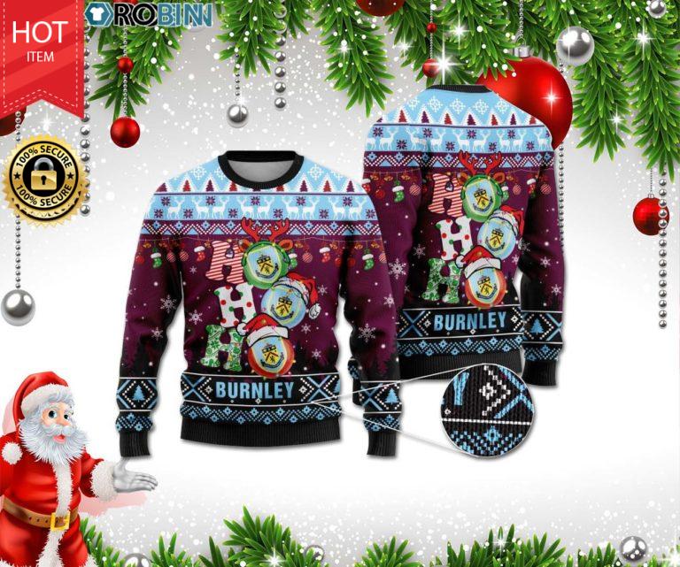 Burnley Ho Ho Ho 3D Print Christmas Wool Sweater