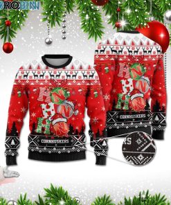 Nebraska Cornhuskers Ho Ho Ho 3D Print Christmas Wool Sweater Nebraska Cornhuskers Ho Ho Ho 3D Print Christmas Wool Sweater