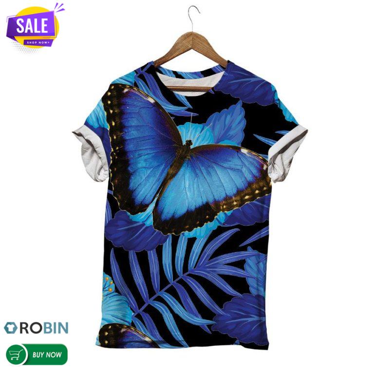 Morpho Butterfly Women  3D All Over Print T-Shirt