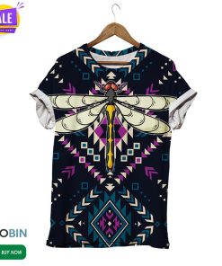 Unique Dragonfly Lozenge  3D All Over Print T-Shirt