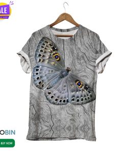 Mystic Eyes Smokey Butterfly  3D All Over Print T-Shirt