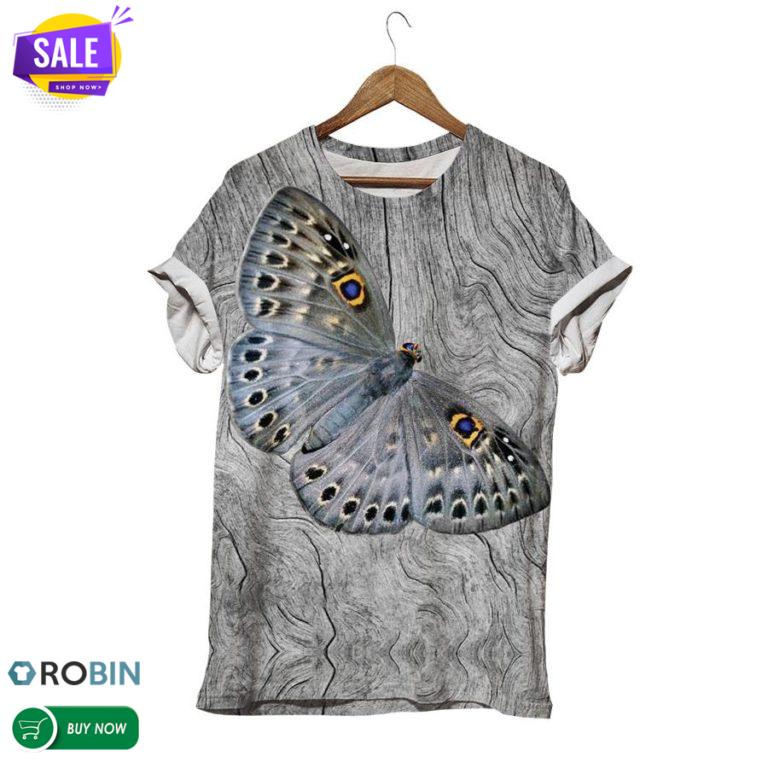 Mystic Eyes Smokey Butterfly  3D All Over Print T-Shirt