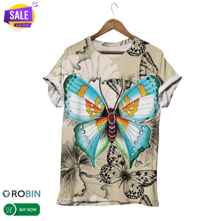 Giant Butterfly  3D All Over Print T-Shirt