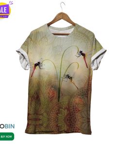 Vintage Dragonfly  3D All Over Print T-Shirt