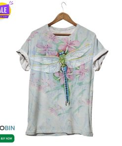Dragonfly In Spring  3D All Over Print T-Shirt