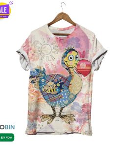Red Beak Dodo Madagascar  3D All Over Print T-Shirt