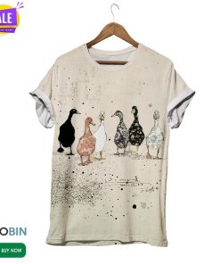 Ducky Duck And Her Friends  3D All Over Print T-Shirt
