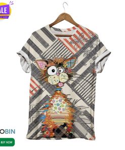 Naughty Tom Cat  3D All Over Print T-Shirt