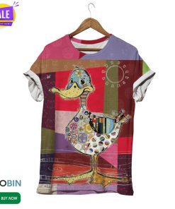Bug Art Duck  3D All Over Print T-Shirt