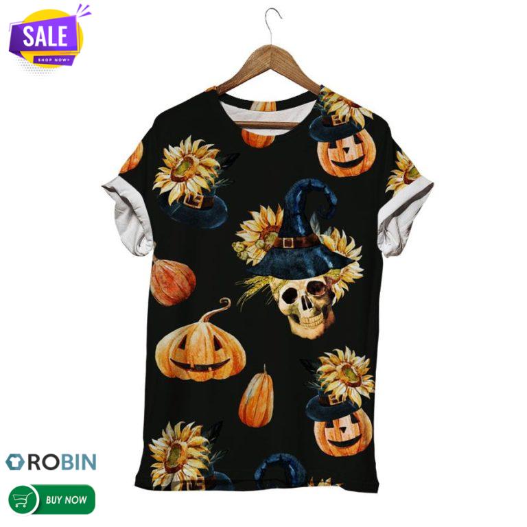 Halloween Pumpkin  3D All Over Print T-Shirt