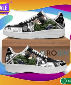 AOT Levi Air Force Sneakers Attack On Titan Anime NAF Shoes