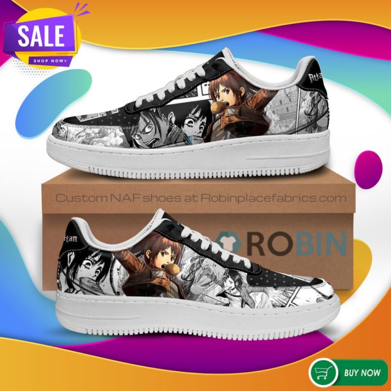 AOT Sasha Air Force Sneakers Attack On Titan Anime NAF Shoes