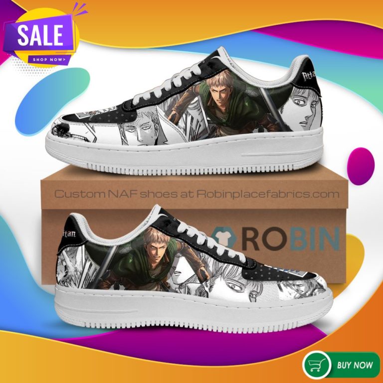 AOT Scout Jean Air Force Sneakers Attack On Titan Anime NAF Shoes