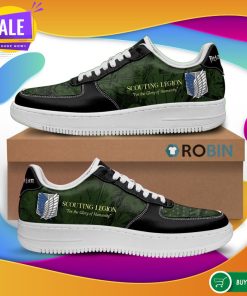 AOT Scout Regiment Slogan Air Force Sneakers Attack On Titan Anime Custom NAF Shoes AOT Scout Regiment Slogan Air Force Sneakers Attack On Titan Anime Custom NAF Shoes