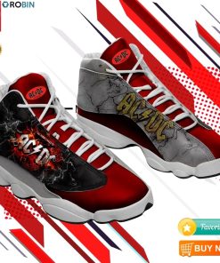 Acdc Rock Band Sneakers Hard Rock Band Jordan 13 Shoes Acdc Rock Band Sneakers Hard Rock Band Jordan 13 Shoes