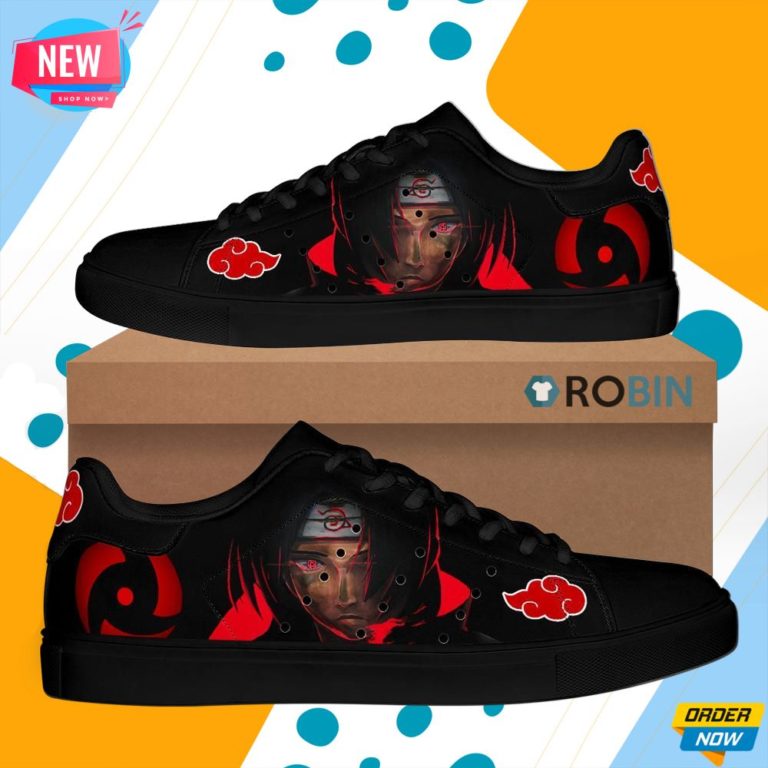 Akatsuki Itachi Skate Shoes Naruto Anime Custom Sneaker