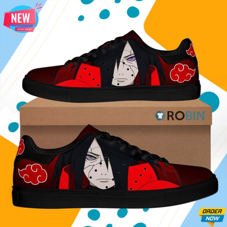Akatsuki Madara Skate Shoes Naruto Anime Custom Sneaker