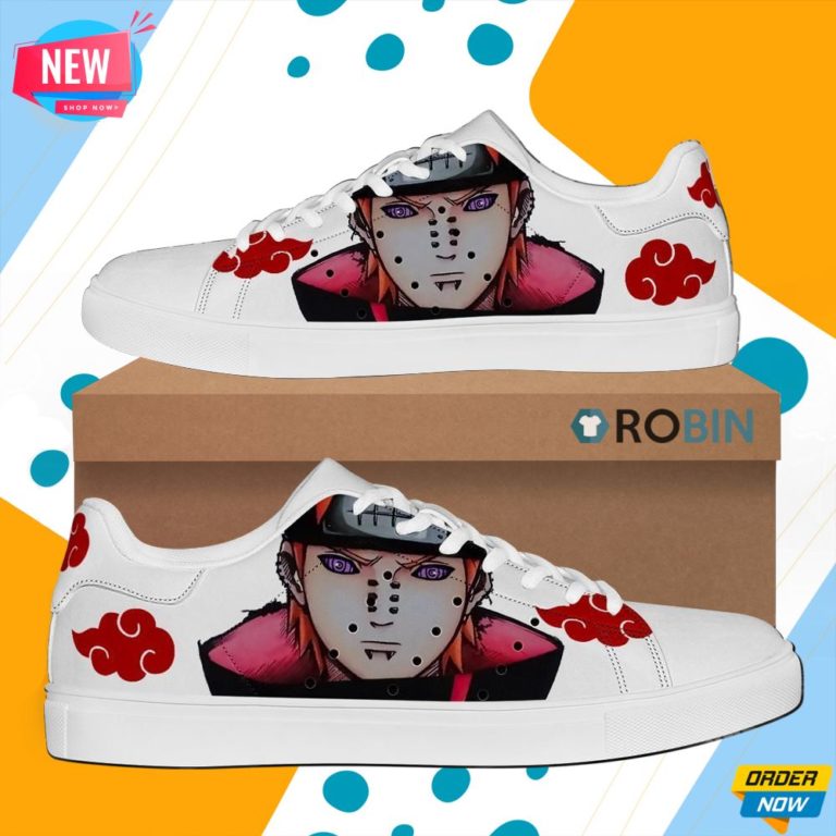 Akatsuki Nagato Pain Skate Shoes Naruto Anime Custom Sneaker