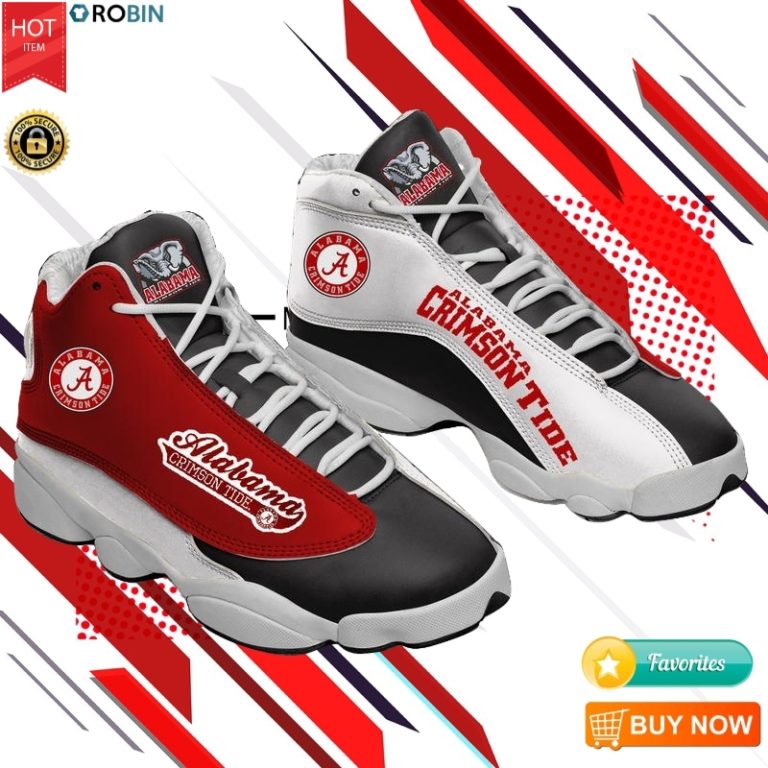 Alabama Crimson Tide Team Sneakers Football Team Sneakers Jordan 13 Shoes