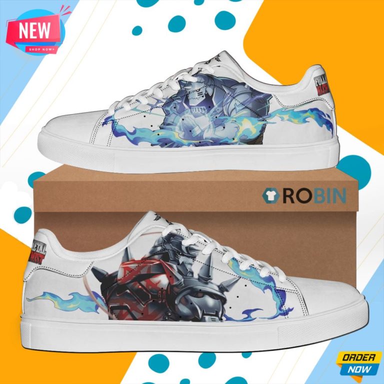 Alphonse Elric Skate Shoes Fullmetal Alchemist Stan Smith Shoes