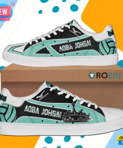 Aoba Johsai High Skate Shoes Haikyuu Anime Custom Sneaker Aoba Johsai High Skate Shoes Haikyuu Anime Custom Sneaker